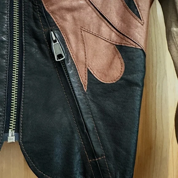 Pins & Needles Multicolor Leather Jacket - Picture 8 of 13